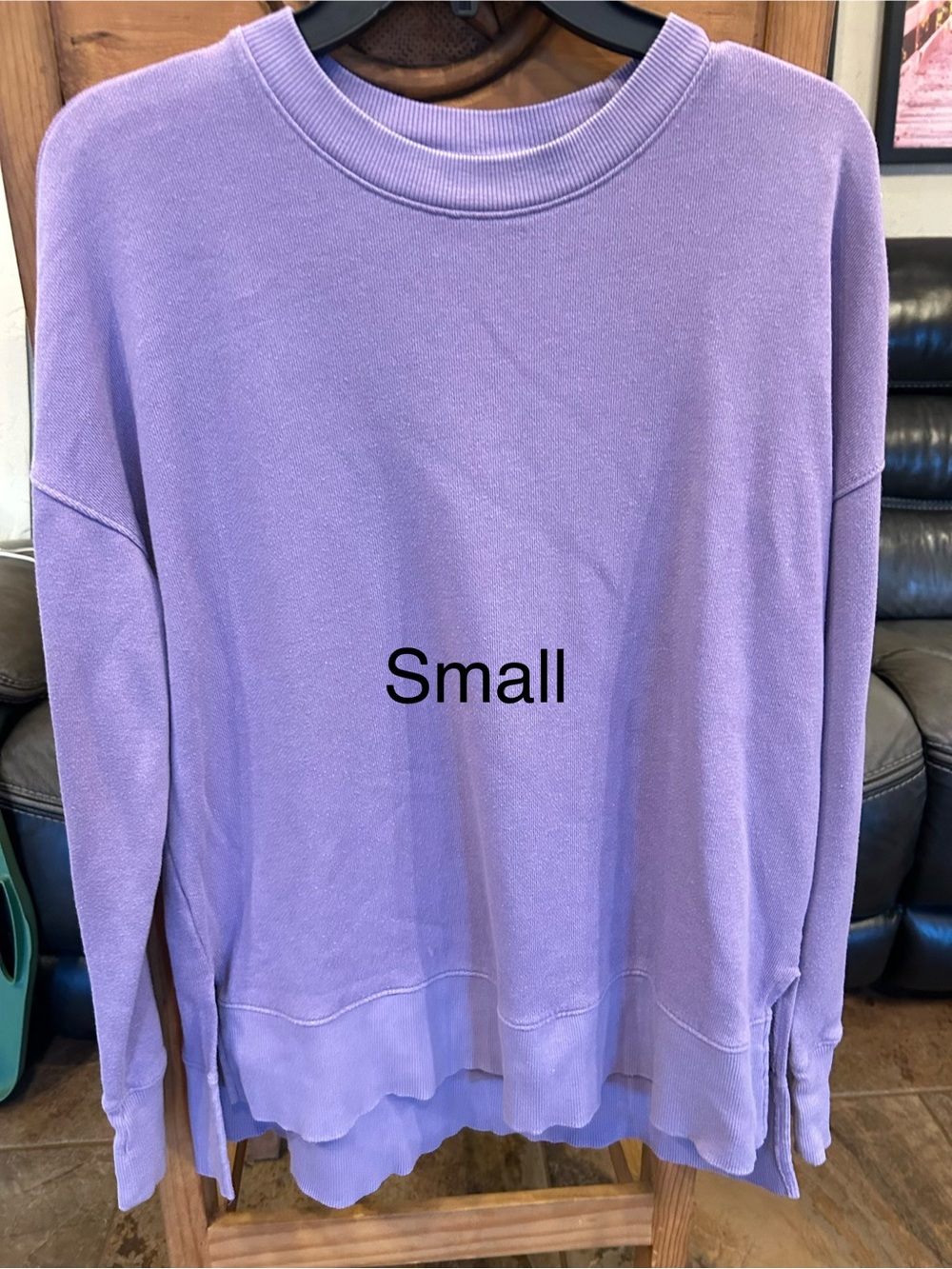 Lavender Crewneck Sweater - Small